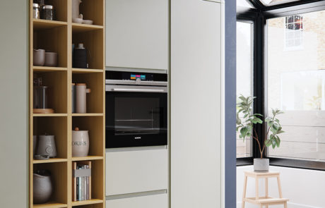 modern-contemporary-strada-matt-stone-painted-kitchen-wall-run-open-shelves-A